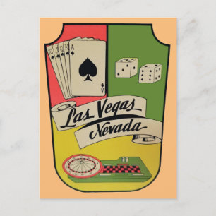 Postal de viaje de las Vegas, Nevada