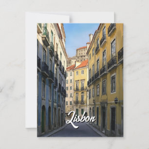 postal de viaje de Lisboa