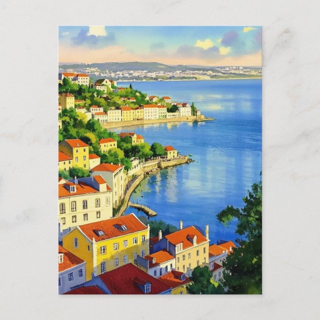 postal de viaje de Lisboa (Anverso)