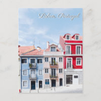 postal de viaje de Lisboa Portugal