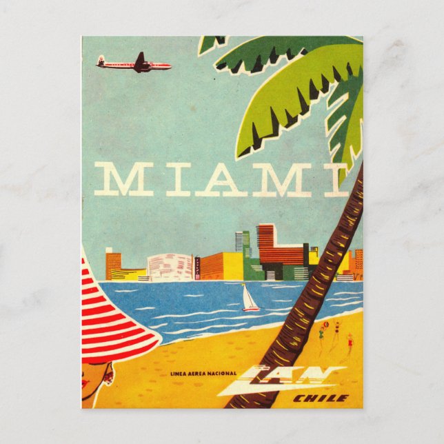 Postal de viaje de Miami (Anverso)