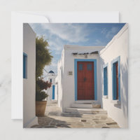 Postal de viaje de Mykonos Grecia