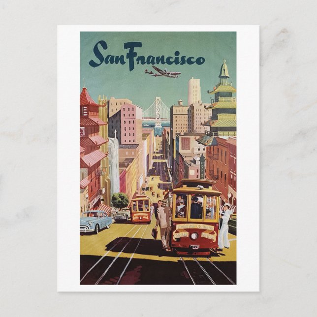 Postal de viaje de San Francisco (Anverso)