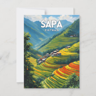 Postal de viaje de Vietnam de Sapa