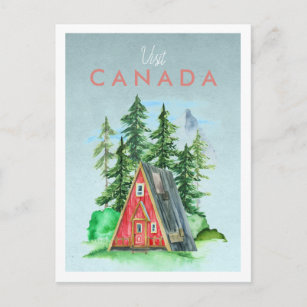 Postal de viaje de vintage   Canadá