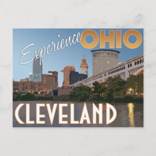 Postal de viaje de Vintage de Cleveland Ohio