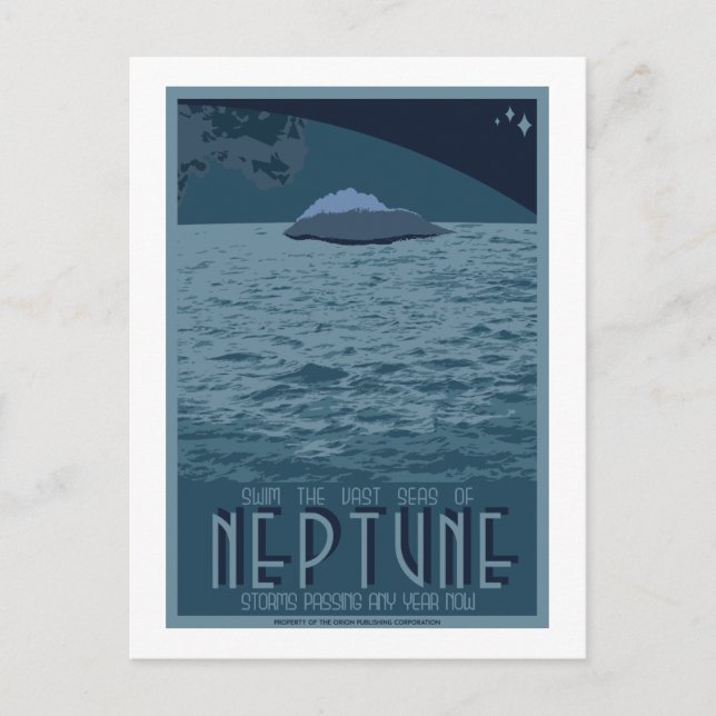 postal de viaje espacial (Anverso)