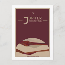 Postal de viaje espacial - Júpiter