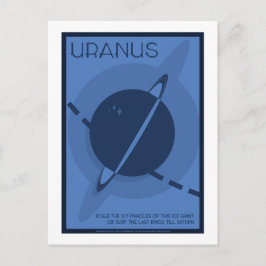 Postal de viaje espacial - Urano