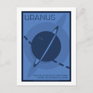 Postal de viaje espacial - Urano