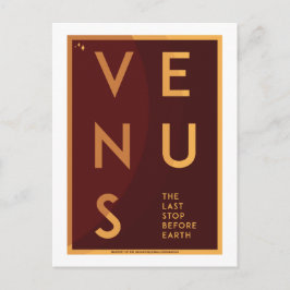 Postal de viaje espacial - Venus