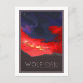 Postal de viaje espacial - Wolf 1061b