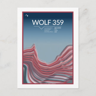 Postal de viaje espacial - Wolf 359