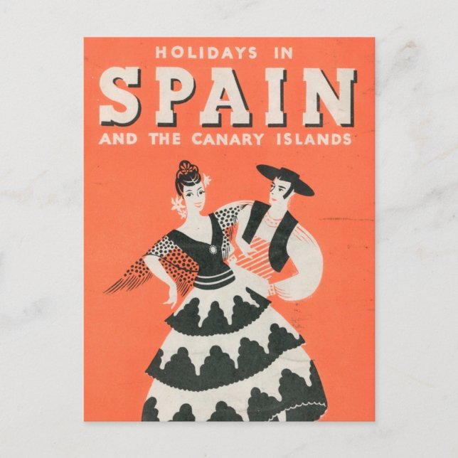 Postal de viaje español vintage (Anverso)