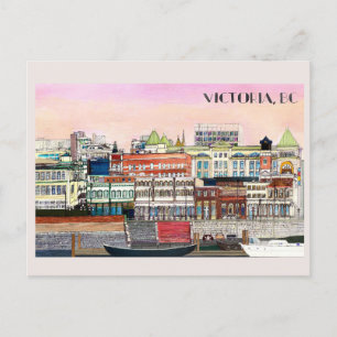 Postal de viaje metropolitano de Victoria BC