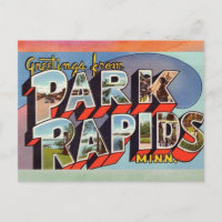Postal de viaje para el parque Rapids Minnesota Vi