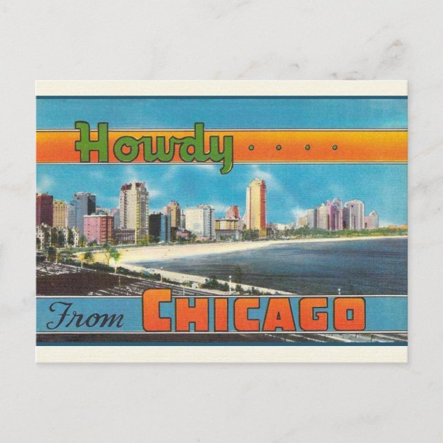 Postal de viaje para la época de Chicago (Anverso)