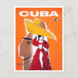 Postal de viaje vintage de Cuba