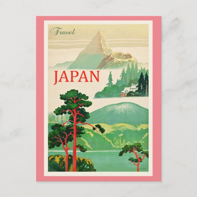Postal de viaje vintage de JAPÓN (Anverso)