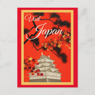 Postal de viaje vintage de JAPÓN