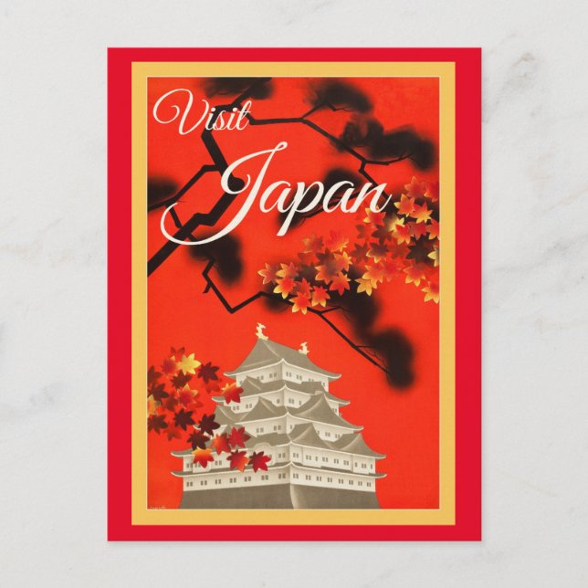 Postal de viaje vintage de JAPÓN (Anverso)