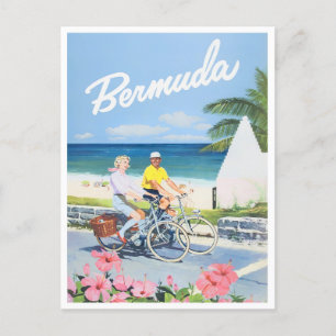 Postal de viaje vintage de las Bermudas