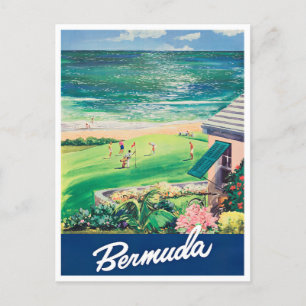 Postal de viaje vintage de las Bermudas