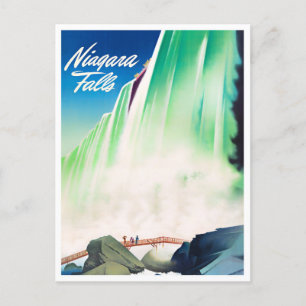 Postal de viaje vintage de las Cataratas del Niága