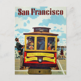 postal de viaje vintage de San Francisco USA
