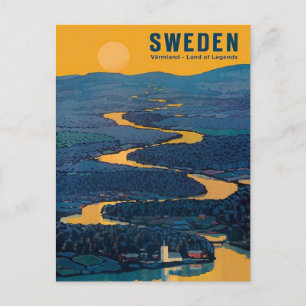 Postal de Viaje Vintage - SUECIA
