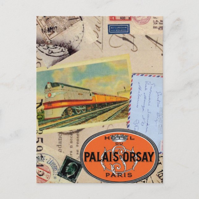 postal de Viajes de Vintage (Anverso)