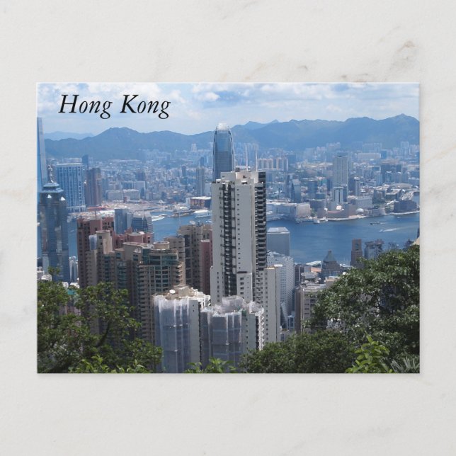 Postal de Victoria's Peak en Hong Kong (Anverso)
