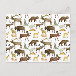 Postal de vida silvestre de los parques nacionales