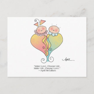 postal de vida y amor de abril McCallum