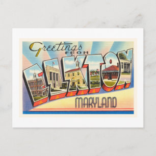 Postal de Viejo Viejo Viaje de Viaje de Elkton Mar