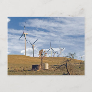 Postal de viento azul