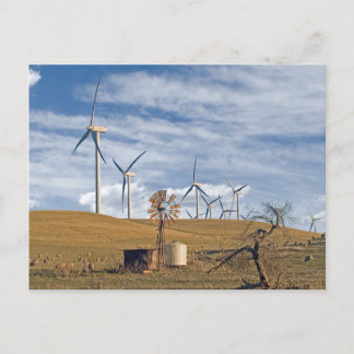 Postal de viento azul