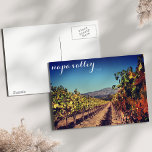 Postal de viñedo de cosecha otoñal de Napa Valley<br><div class="desc">¡Caer en los viñedos! Hermoso valle de Napa en un día de otoño cristalino.</div>