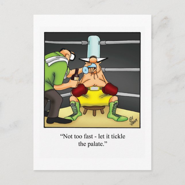 Postal de vino divertida "Spectickles" (Anverso)