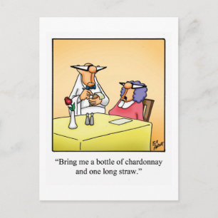 Postal de vino divertida "Spectickles"