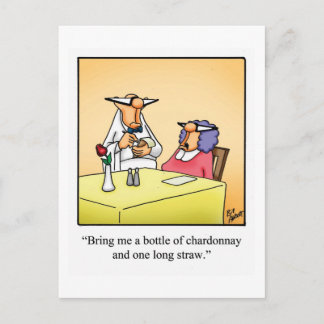 Postal de vino divertida "Spectickles"