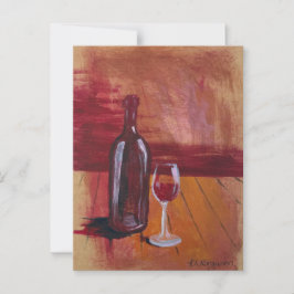Postal de vino rojo
