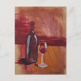 Postal de vino rojo