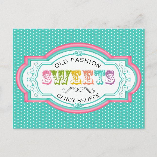 Postal de Vintage Candy Parlor (Anverso)
