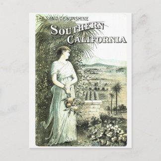 Postal De Vintage De California Land Of Sunshine