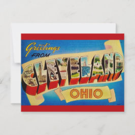 Postal de Vintage de Cleveland Ohio