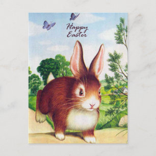 Postal de Vintage Easter Rabbit
