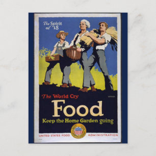 Postal de Vintage Grow Food