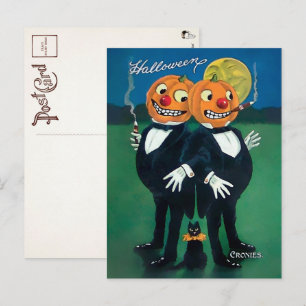 Postal de Vintage Halloween Croncard