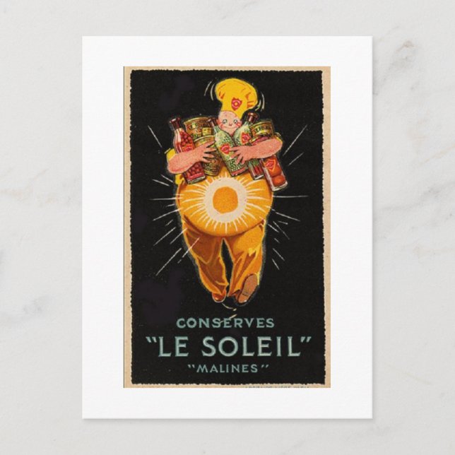 Postal de Vintage Le Soleil (Anverso)